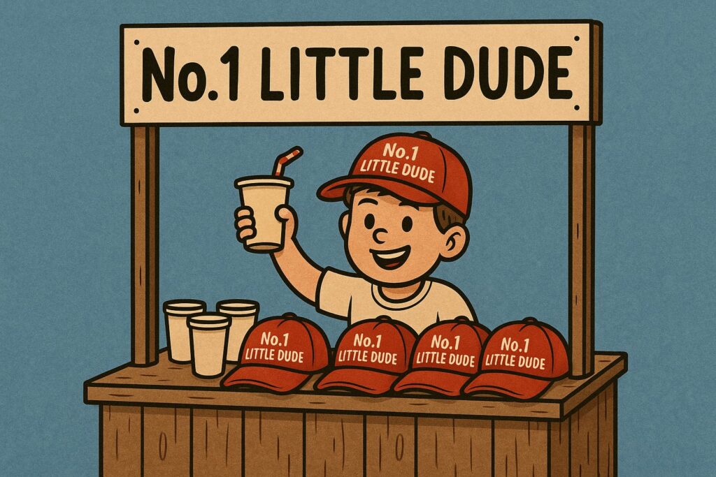 ספורטאי צעיר מגייס כסף ממכירת כובעים