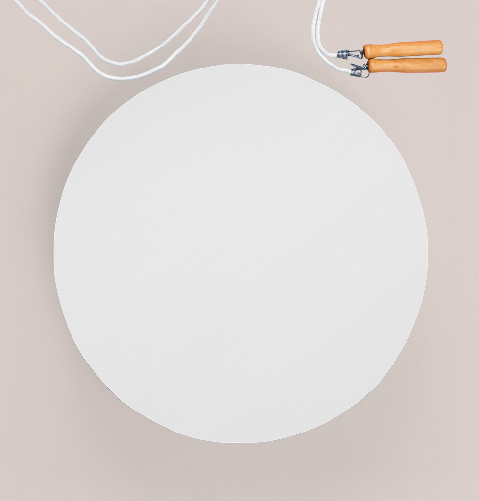 משטח עגול לאירובי ולקפיצה בחבל 58X58